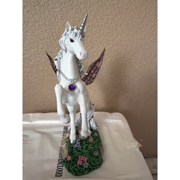 Hamilton Collection Jeweled Reflections Amethyst Splendor Unicorn w/Box & COA - Picture 10 of 16